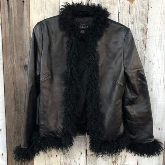 Vintage Faux Leather Y2K 90s Furry Jacket - Picture 4 of 15